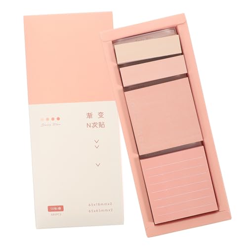 WEKADRIN 1 Schachtel Kleine Abreißbare Memo Pads mit Stark Haftenden Glatten Schreibflächen Kreative Notizzettel für Schule Büro und Zuhause Farbige Haftnotizen in Zartem Rosaton WEKADRIN 1 Schachtel Kleine Abreißbare Memo Pads mit Stark Haftenden Glatten Schreibflächen Kreative Notizzettel für Schule Büro und Zuhause Farbige Haftnotizen in Zartem Rosaton von WEKADRIN