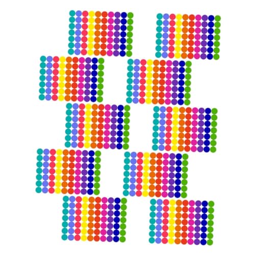 WEKADRIN 10 Blatt Bunte Selbstklebende Runde Etiketten Bögen Praktische Farbpunkte Beschriften Sortieren und Versiegeln von Geschenken Umschlägen Lager und Alltag WEKADRIN 10 Blatt Bunte Selbstklebende Runde Etiketten Bögen Praktische Farbpunkte Beschriften Sortieren und Versiegeln von Geschenken Umschlägen Lager und Alltag von WEKADRIN