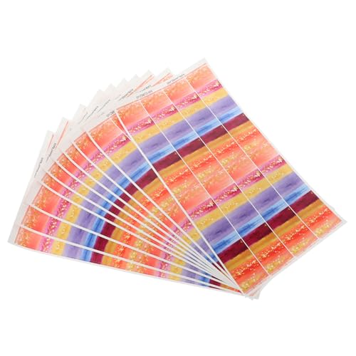 WEKADRIN 10 Blatt Teiliges Wasserdichte Selbstklebende Border Aufkleber für Tafel und Pinnwand Zuschneidbar Dekorativ für Klassenzimmer Büro Fenster und Whiteboard Gestaltung von WEKADRIN