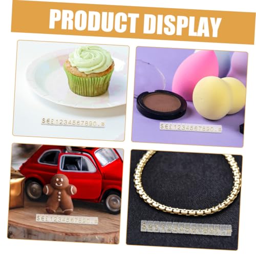 WEKADRIN 10 Saiten Verstellbare Preisschild Ständer Preiswürfel mit Zahlen und Symbolen für Schmuckgeschäft Supermarkt Bekleidungsladen Langlebig und Bruchfest Preisanzeige WEKADRIN 10 Saiten Verstellbare Preisschild Ständer Preiswürfel mit Zahlen und Symbolen für Schmuckgeschäft Supermarkt Bekleidungsladen Langlebig und Bruchfest Preisanzeige von WEKADRIN