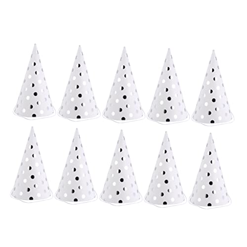 WEKADRIN 10 Stücke Jungen Und Mädchen Geburtstag Party Kappe Dreieck Hut Vergoldung Streifen Dekorative Party Supplies Punkte Hintergrund Silber WEKADRIN 10 Stücke Jungen Und Mädchen Geburtstag Party Kappe Dreieck Hut Vergoldung Streifen Dekorative Party Supplies Punkte Hintergrund Silber von WEKADRIN
