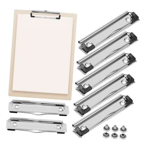 WEKADRIN 10 Stück Metall Klemmbrett Clips mit Nägeln Robuste Büroklammern für Dokumenten Aktenorganisation Vielseitige Halter für Schule Büro Berichte und Menüs WEKADRIN 10 Stück Metall Klemmbrett Clips mit Nägeln Robuste Büroklammern für Dokumenten Aktenorganisation Vielseitige Halter für Schule Büro Berichte und Menüs von WEKADRIN
