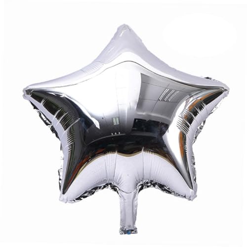 WEKADRIN 10 Stück Teiliges Folienballons Fünfzackiger Stern Silber Heliumballons und Luftballons für Valentinstag Hochzeit Geburtstag Party Dekoration Wiederverwendbar Robust WEKADRIN 10 Stück Teiliges Folienballons Fünfzackiger Stern Silber Heliumballons und Luftballons für Valentinstag Hochzeit Geburtstag Party Dekoration Wiederverwendbar Robust von WEKADRIN