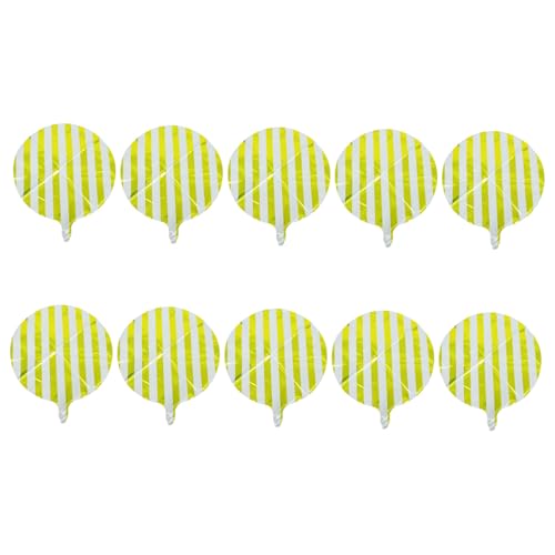 WEKADRIN 10 Stück Teiliges Gestreifte Aluminiumfolie Luftballons Runde Candy Farben Party Dekoration Strapazierfähige Folienballons für Geburtstag Hochzeit Babyparty Festliche Stimmung WEKADRIN 10 Stück Teiliges Gestreifte Aluminiumfolie Luftballons Runde Candy Farben Party Dekoration Strapazierfähige Folienballons für Geburtstag Hochzeit Babyparty Festliche Stimmung von WEKADRIN
