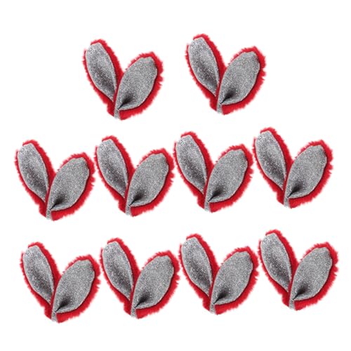 WEKADRIN 10 Stück Teiliges Hasenohren Haarclips Süße Diy Haaraccessoires für Ostern Bastelbedarf für Kreative Haarschmuck mit Bunten Rabbit Ears WEKADRIN 10 Stück Teiliges Hasenohren Haarclips Süße Diy Haaraccessoires für Ostern Bastelbedarf für Kreative Haarschmuck mit Bunten Rabbit Ears von WEKADRIN