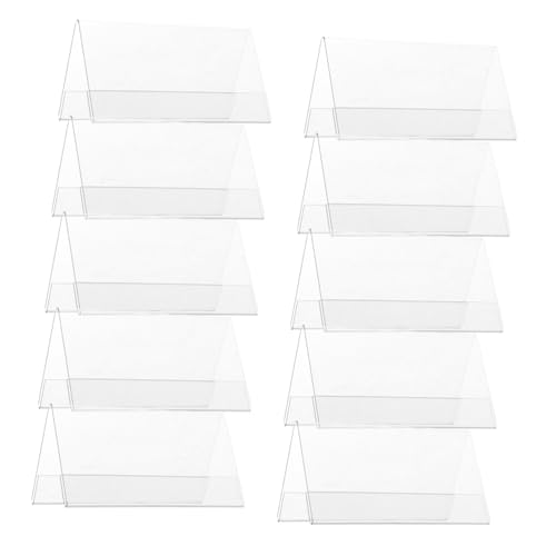 WEKADRIN 10 Stück Teiliges Transparente V Förmige Pet Namensschilder Tischaufsteller Doppelseitig Stabile Tischnummernhalter für Büro Konferenz Veranstaltungen Flexibel Einsetzbar WEKADRIN 10 Stück Teiliges Transparente V Förmige Pet Namensschilder Tischaufsteller Doppelseitig Stabile Tischnummernhalter für Büro Konferenz Veranstaltungen Flexibel Einsetzbar von WEKADRIN