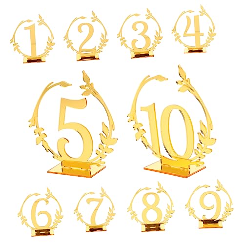 WEKADRIN 10 Stück Tisch Nummernschild Tischkartenhalterständer Platzkarten Hochzeit Zeichen Schilder Für Den Hochzeitstisch Rose Vintage Tischnummer Orange Tischnummer Steht Acryl Golden WEKADRIN 10 Stück Tisch Nummernschild Tischkartenhalterständer Platzkarten Hochzeit Zeichen Schilder Für Den Hochzeitstisch Rose Vintage Tischnummer Orange Tischnummer Steht Acryl Golden von WEKADRIN