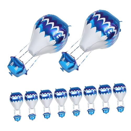 WEKADRIN 10 Stücke Aluminium Film Ballon Heißluftballon Dekorationen Heißluftballon Party Dekorationen Blau WEKADRIN 10 Stücke Aluminium Film Ballon Heißluftballon Dekorationen Heißluftballon Party Dekorationen Blau von WEKADRIN