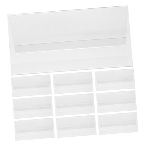 WEKADRIN 10 Transparente Tischkartenhalter, Acryl-namensschilder Für Schreibtische, Tischaufsteller, Namensaufsteller, Büro-schreibtischzubehör, Business-konferenz, Besprechungsraum, von WEKADRIN