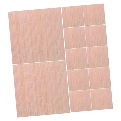 WEKADRIN 100 Blatt Holzmaserung Notizzettel Selbstklebend Verschleißfest Ablösbar Haftende Memo Pads für Büro Schule Zuhause Natürliche Optik Klare Beschriftung ohne Rückstände von WEKADRIN
