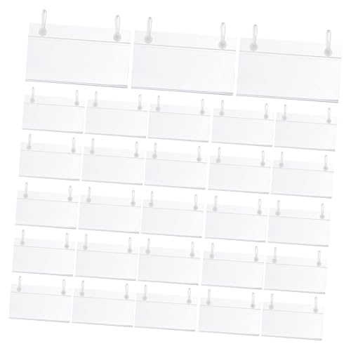 WEKADRIN 100 Drahtregal Etikettenhalter mit Doppeltem Haken Wiederverwendbare Transparente Preisschild Clips für Supermarkt Einzelhandel Ladenregale Vielseitige Warenanzeige WEKADRIN 100 Drahtregal Etikettenhalter mit Doppeltem Haken Wiederverwendbare Transparente Preisschild Clips für Supermarkt Einzelhandel Ladenregale Vielseitige Warenanzeige von WEKADRIN