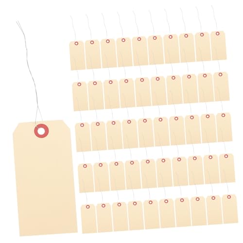 WEKADRIN 100 Stck Versandetiketten mit Stabilen Maniladraht Befestigungen Robuste Blanko Etiketten für Vielseitige Verpackung und Versand Praktische Formbeständige Preisschilder WEKADRIN 100 Stck Versandetiketten mit Stabilen Maniladraht Befestigungen Robuste Blanko Etiketten für Vielseitige Verpackung und Versand Praktische Formbeständige Preisschilder von WEKADRIN