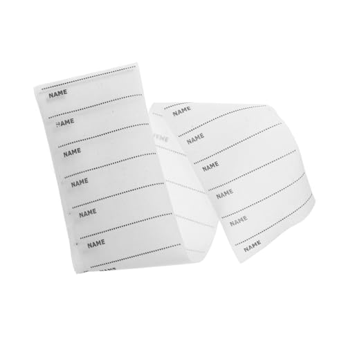 WEKADRIN 100 Stück Bügeletiketten für Kleidung Waschbare Beschreibbare Namensschilder aus Polyester baumwoll mischgewebe DIY Kleidungsetiketten für Kindergarten Schule und Persönliche WEKADRIN 100 Stück Bügeletiketten für Kleidung Waschbare Beschreibbare Namensschilder aus Polyester baumwoll mischgewebe DIY Kleidungsetiketten für Kindergarten Schule und Persönliche von WEKADRIN