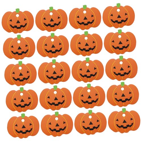 WEKADRIN 100 Stück Teiliges Halloween Kürbis Anhänger Leichte Anhänger mit Vorgestanztem Dekorative Papier Tags für DIY Geschenke Süßigkeiten und Party Dekoration WEKADRIN 100 Stück Teiliges Halloween Kürbis Anhänger Leichte Anhänger mit Vorgestanztem Dekorative Papier Tags für DIY Geschenke Süßigkeiten und Party Dekoration von WEKADRIN