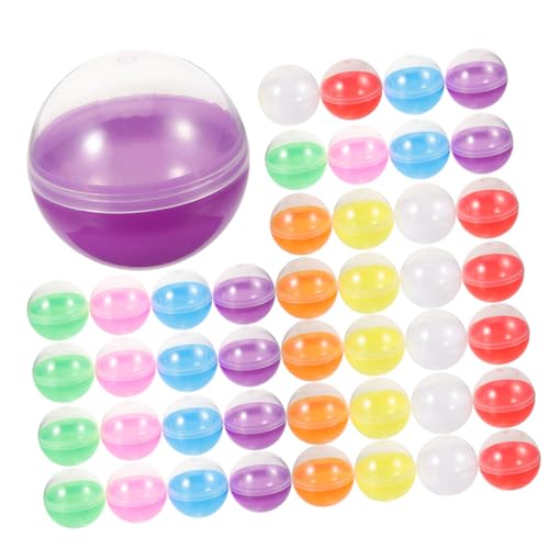 WEKADRIN 100 Stück Teiliges Transparente Befüllbare Kunststoffkugeln Runde Vending Maschinen Bälle Wiederverwendbare Geschenkverpackung Leichte Öffnung Vielseitig für Süßigkeiten und Kleine WEKADRIN 100 Stück Teiliges Transparente Befüllbare Kunststoffkugeln Runde Vending Maschinen Bälle Wiederverwendbare Geschenkverpackung Leichte Öffnung Vielseitig für Süßigkeiten und Kleine von WEKADRIN
