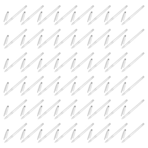 WEKADRIN 100 Stück Teiliges Transparente Stifthülsen aus Leere Pen Holder Ergonomische Leere Stiftgehäuse für Schüler und Büro Vielseitig für Gel Kugelschreiber Geeignet von WEKADRIN