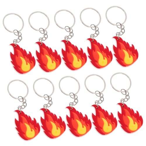 WEKADRIN 10Stücke Schlüsselanhänger Partygeschenke Für Feuerwehrmänner Und Feuerwehrfrauen Feuerwehrmann Schlüsselanhänger Für Party Dekorationen von WEKADRIN