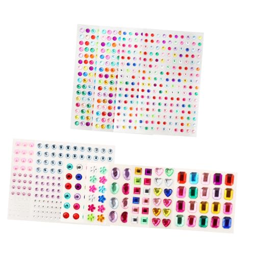 WEKADRIN 12 Blatt Selbstklebende Acryl Strasssteine Nageldekorationen für DIY Nailart Glänzend Geeignet für Festtage Partys Hochzeit und Maniküre Zuhause WEKADRIN 12 Blatt Selbstklebende Acryl Strasssteine Nageldekorationen für DIY Nailart Glänzend Geeignet für Festtage Partys Hochzeit und Maniküre Zuhause von WEKADRIN