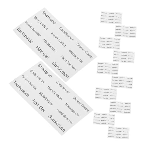 WEKADRIN 12 Blatt Teiliges Selbstklebender Wasserdichter Badezimmeretiketten für Shampoo und Kosmetikflaschen Praktische Aufkleber zur Einfachen Organisation und Beschriftung von WEKADRIN 12 Blatt Teiliges Selbstklebender Wasserdichter Badezimmeretiketten für Shampoo und Kosmetikflaschen Praktische Aufkleber zur Einfachen Organisation und Beschriftung von von WEKADRIN