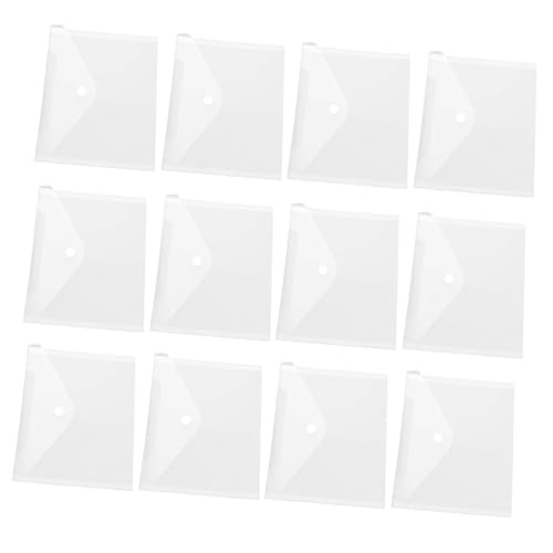 WEKADRIN 12 Stück Dokumententasche Transparente Dateiordner mit Druckknopf Wasserfest und Strapazierfähig für Wichtige Unterlagen und Bürobedarf WEKADRIN 12 Stück Dokumententasche Transparente Dateiordner mit Druckknopf Wasserfest und Strapazierfähig für Wichtige Unterlagen und Bürobedarf von WEKADRIN