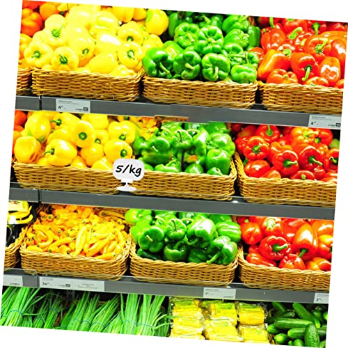WEKADRIN 12 Stück Teiliges Drehbare Kunststoff Klemmen für Preisschilder Supermarkt Werbeclip Vielseitiger Etikettenhalter für Verkaufsdisplays und Beschilderung im Einzelhandel von WEKADRIN