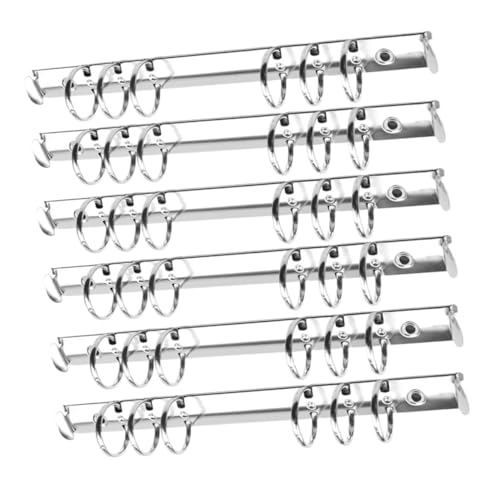 WEKADRIN 12 Stück Teiliges Metall Buchbinder Ringordner Ringe Silber Lose Ordner Büro Schule Scrapbook Zubehör Langlebig Leicht Tragbar WEKADRIN 12 Stück Teiliges Metall Buchbinder Ringordner Ringe Silber Lose Ordner Büro Schule Scrapbook Zubehör Langlebig Leicht Tragbar von WEKADRIN