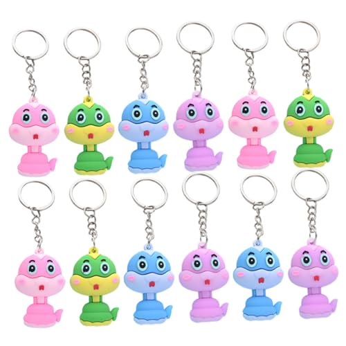 WEKADRIN 12 Stück Teiliges Schlüsselanhänger set mit Niedlichen Schlangen anhängern Bunte Taschenaccessoires als Dekorative Charms Vielseitige Schlüsselorganisation und Persönliche von WEKADRIN