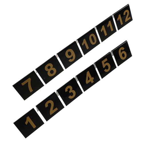 WEKADRIN 12 Stück Teiliges V Förmige Nummernmarker für Kriminalfälle Halloween Dekorationen Requisiten für Detektivspiele und Themenpartys Langlebiges Acrylmaterial für Nahtlose von WEKADRIN