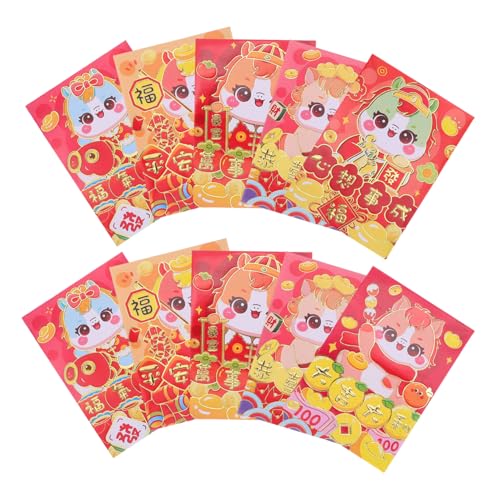 WEKADRIN 120 Stück Rote Umschläge Jahr Des Pferdes Cartoon Stil Geldumschläge aus Glattem für Chinesisches Neujahrsfest Hochzeit Geburtstag Lai See Hong Bao Packungen WEKADRIN 120 Stück Rote Umschläge Jahr Des Pferdes Cartoon Stil Geldumschläge aus Glattem für Chinesisches Neujahrsfest Hochzeit Geburtstag Lai See Hong Bao Packungen von WEKADRIN