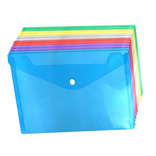 WEKADRIN 12Stücke Dokumententaschen Transparente Dateiordner mit Druckknopf Dokumentenorganisatoren für Schule und Büro für Sichere Aufbewahrung und Organisation WEKADRIN 12Stücke Dokumententaschen Transparente Dateiordner mit Druckknopf Dokumentenorganisatoren für Schule und Büro für Sichere Aufbewahrung und Organisation von WEKADRIN