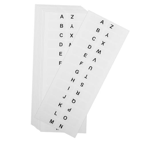 WEKADRIN 14 Blatt Teiliges Alphabet Index Haftetiketten Selbstklebende Seitenmarker aus Papier Praktische Buch und Notizbuch Registertabs Weiß für Lehrer Büro und Scrapbooking WEKADRIN 14 Blatt Teiliges Alphabet Index Haftetiketten Selbstklebende Seitenmarker aus Papier Praktische Buch und Notizbuch Registertabs Weiß für Lehrer Büro und Scrapbooking von WEKADRIN