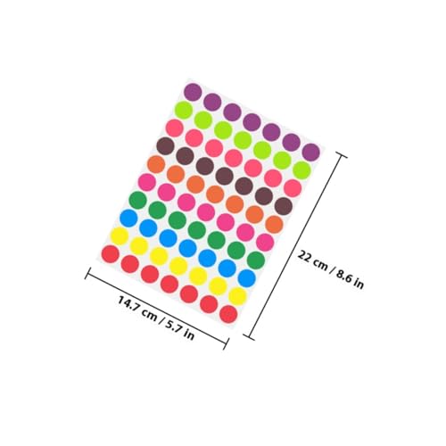 WEKADRIN 1400 Stück Teiliges Farbige Runde Punktaufkleber Selbstklebend Matte Oberfläche für Farbcodierung Etiketten Beschriften Büro Schule Kalender Organisation WEKADRIN 1400 Stück Teiliges Farbige Runde Punktaufkleber Selbstklebend Matte Oberfläche für Farbcodierung Etiketten Beschriften Büro Schule Kalender Organisation von WEKADRIN