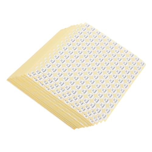 WEKADRIN 150 Blatt Pass Das Inspektionsetikett Qc-etiketten Kleine Aufkleberetiketten Qc-testaufkleber Aufkleber Für Klebeetiketten Weiß Aufkleber Aus Beschichtetem Papier von WEKADRIN