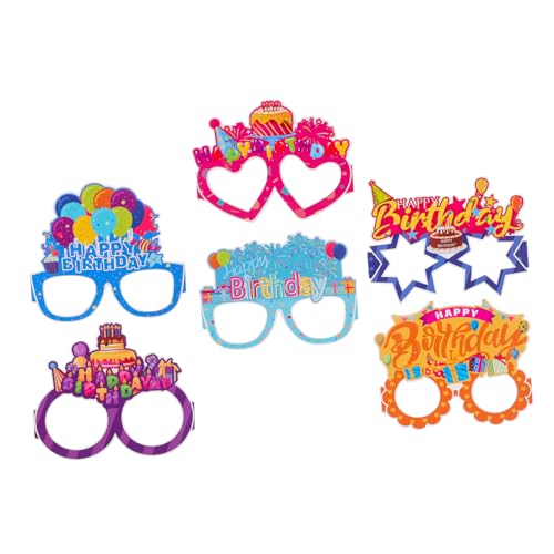 WEKADRIN 18 Stück Papier Brillen für Geburtstagsfeiern Wiederverwendbare Party Accessoires für Erwachsene Lustige Foto Requisiten für Erwachsenenfeiern WEKADRIN 18 Stück Papier Brillen für Geburtstagsfeiern Wiederverwendbare Party Accessoires für Erwachsene Lustige Foto Requisiten für Erwachsenenfeiern von WEKADRIN