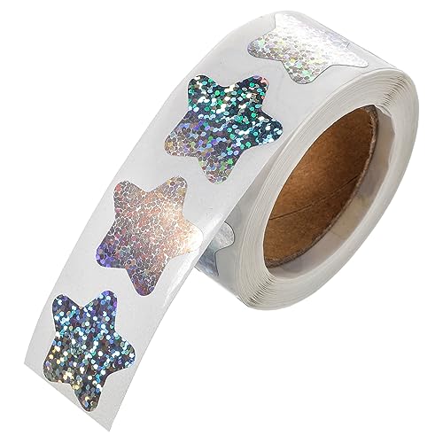 WEKADRIN 1Rolle Multifunktionale Sternaufkleber Glitzernde Aufkleber für Geschenkverpackung und DIY Deko Leicht Abziehbar für Partys und Bastelprojekte WEKADRIN 1Rolle Multifunktionale Sternaufkleber Glitzernde Aufkleber für Geschenkverpackung und DIY Deko Leicht Abziehbar für Partys und Bastelprojekte von WEKADRIN