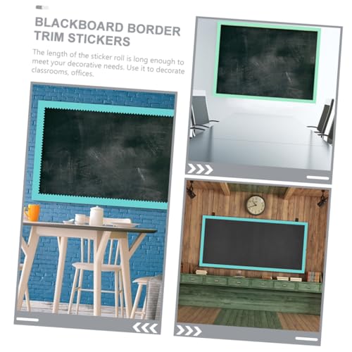WEKADRIN 2 Rollen Bulletin Board Border Trims aus Farbverlaufende Dekorative Randaufkleber für Klassenzimmer Wasserfeste Pinnwandrand Deko Selbstklebend Geeignet für Tafel Fenster von WEKADRIN