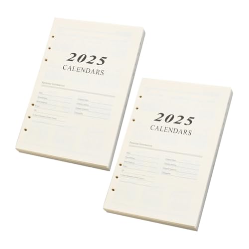 WEKADRIN 2 Sätze Nachfüllpapier für Ringbuch Glattes Liniertes Notizbuchpapier Praktische Lose Vielseitig für Schule und Büro Langlebige Innenblätter Einfach zu Verwenden von WEKADRIN