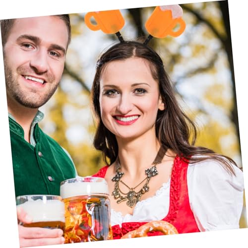 WEKADRIN 2 Stk. Teiliges Bier Stirnband aus Leichter und Bequemer Party Haarreif mit Kreativem Bierkrug Design für Bierfeste Karneval und Lustige Fotosessions WEKADRIN 2 Stk. Teiliges Bier Stirnband aus Leichter und Bequemer Party Haarreif mit Kreativem Bierkrug Design für Bierfeste Karneval und Lustige Fotosessions von WEKADRIN