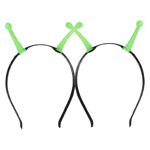 WEKADRIN 2 Stück Alien-Stirnband Halloween -Haarzubehör Halloween -Haarbänder Halloween-Kopfschmuck neujahr haarbänder Gruseliges Halloween-Stirnband außerirdisches Zubehör Plastik Grün WEKADRIN 2 Stück Alien-Stirnband Halloween -Haarzubehör Halloween -Haarbänder Halloween-Kopfschmuck neujahr haarbänder Gruseliges Halloween-Stirnband außerirdisches Zubehör Plastik Grün von WEKADRIN