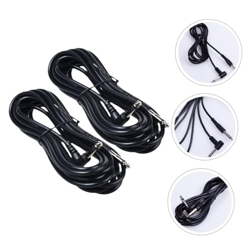 WEKADRIN 2 Stück Gitarrenkabel Klinke Stecker Geräuschloses Audio Kabel für Gitarre Bass Keyboard Langlebig und Störungsfrei Geeignet für Verstärker und Aufnahme von WEKADRIN