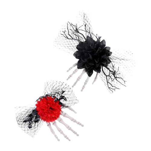 WEKADRIN 2 Stück Halloween-haarspange: Halloween-skeletthand-haarspangen Mit Und Schleife – Gothic-haarspange Für Damen, Accessoires Für Cosplay-partys WEKADRIN 2 Stück Halloween-haarspange: Halloween-skeletthand-haarspangen Mit Und Schleife – Gothic-haarspange Für Damen, Accessoires Für Cosplay-partys von WEKADRIN