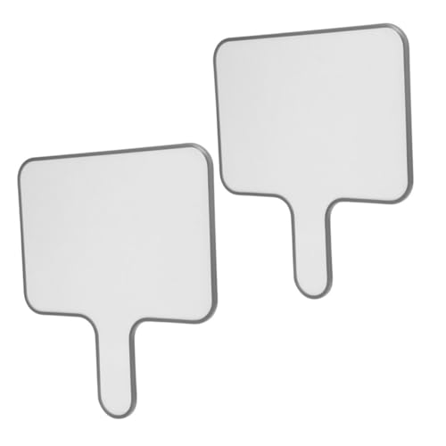 WEKADRIN 2 Stück Handheld Whiteboard Abwischbare Schreibtafel für Doppelseitige Antwort Paddel für Spiele und Klassenzimmeraktivitäten für Interaktive Lernspiele von WEKADRIN