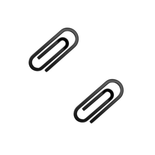 WEKADRIN 2 Stück Metall Büroklammer Clip aus Langlebiger Dokumentenhalter für Büro und Schule Vielseitiger Schwarzer Papierclip für Notizen Geldscheine und Akten Organisationszubehör WEKADRIN 2 Stück Metall Büroklammer Clip aus Langlebiger Dokumentenhalter für Büro und Schule Vielseitiger Schwarzer Papierclip für Notizen Geldscheine und Akten Organisationszubehör von WEKADRIN