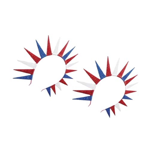 WEKADRIN 2 Stück Patriotisches Stirnband für Unabhängigkeitstag Verstellbares Haarschmuck Accessoire für Partys Feste und Cosplay Bequem und Leicht für Verschiedene Kopfgrößen WEKADRIN 2 Stück Patriotisches Stirnband für Unabhängigkeitstag Verstellbares Haarschmuck Accessoire für Partys Feste und Cosplay Bequem und Leicht für Verschiedene Kopfgrößen von WEKADRIN