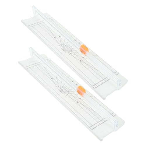 WEKADRIN 2 Stück Präzisions Papierschneider mit Faltbarem Lineal Kompakter Papiertrimmer für Saubere Schnitte für Scrapbooking Basteln Fotos Etiketten Büro und Schule WEKADRIN 2 Stück Präzisions Papierschneider mit Faltbarem Lineal Kompakter Papiertrimmer für Saubere Schnitte für Scrapbooking Basteln Fotos Etiketten Büro und Schule von WEKADRIN
