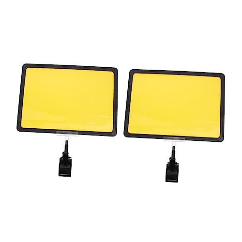 WEKADRIN 2 Stück Preisetikettenhalter mit Drehbaren Clips Stabile Abs Preisschildhalterung für Supermarktregale Wiederverwendbar Geeignet für Runde und Eckige Flächen Schwarz WEKADRIN 2 Stück Preisetikettenhalter mit Drehbaren Clips Stabile Abs Preisschildhalterung für Supermarktregale Wiederverwendbar Geeignet für Runde und Eckige Flächen Schwarz von WEKADRIN