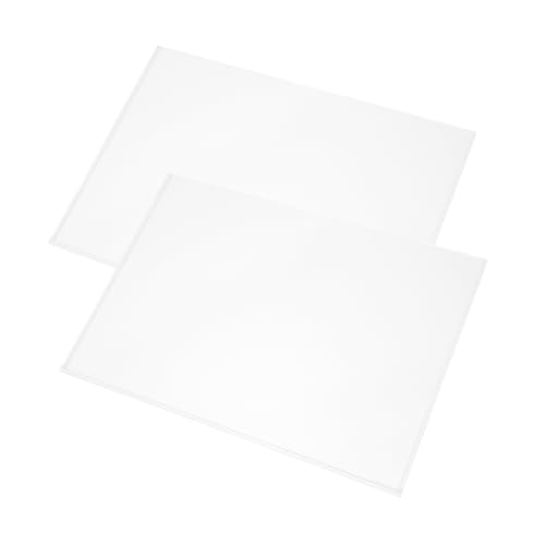 WEKADRIN 2 Stück Transparente Acryl Dokumentenbox Teilig Doppellagiger Stapelbarer Prospektständer Klarer Büro Aufsteller für Effiziente Papierablage und Präsentationen Modernes Design für von WEKADRIN