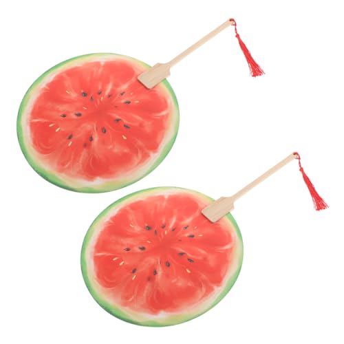 WEKADRIN 2 Stück Wassermelonen-papierfächer: Kreative Runde Handventilatoren Für Sommerpartys, Hochzeiten, Fotografie-requisiten WEKADRIN 2 Stück Wassermelonen-papierfächer: Kreative Runde Handventilatoren Für Sommerpartys, Hochzeiten, Fotografie-requisiten von WEKADRIN