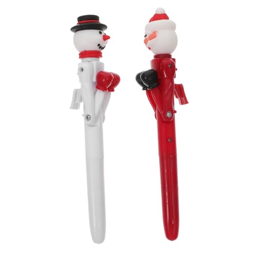 WEKADRIN 2 Stück Weihnachts Kugelschreiber mit Boxing Santa und Schneemann Originelle Schreibwaren für Schüler und Erwachsene Glatte Schreibfunktion Attraktive Geschenkidee für Weihnachten WEKADRIN 2 Stück Weihnachts Kugelschreiber mit Boxing Santa und Schneemann Originelle Schreibwaren für Schüler und Erwachsene Glatte Schreibfunktion Attraktive Geschenkidee für Weihnachten von WEKADRIN