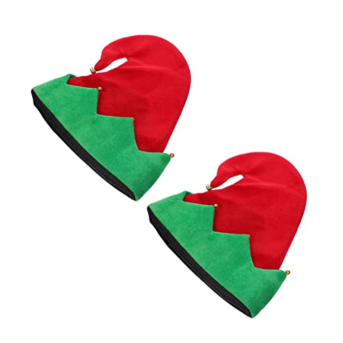 WEKADRIN 2 Stück Weihnachtsmütze mit Glocken Elfenhafte Xmas Partyhüte Bequeme Festliche Kopfbedeckung für Weihnachtsfeier Cosplay und Familienzusammenkünfte WEKADRIN 2 Stück Weihnachtsmütze mit Glocken Elfenhafte Xmas Partyhüte Bequeme Festliche Kopfbedeckung für Weihnachtsfeier Cosplay und Familienzusammenkünfte von WEKADRIN